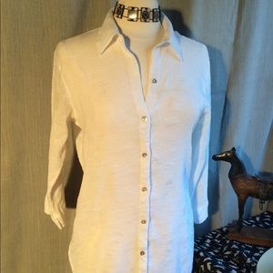 ☘️CHICO'S DESIGN Semi-Sheer Shirt, size 1 (small)